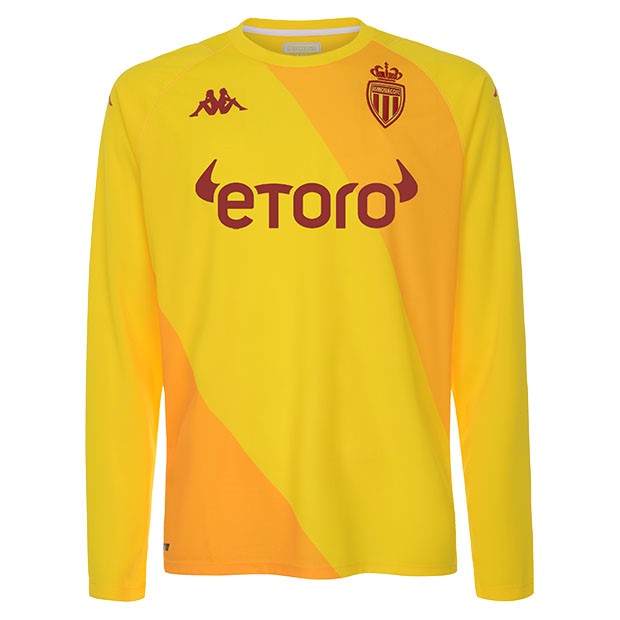 Tailandia Camiseta AS Monaco Portero 2021 2022 Amarillo